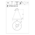 ST604.543.34 Светильник подвесной ST-Luce Белый/Белый LED 1*34W 4000K Подвесные светильники — изображение 5