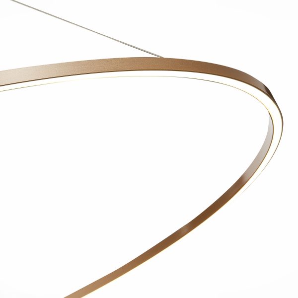 ST605.243.72 Светильник подвесной ST-Luce Золотистый/Белый LED 1*72W 4000K Подвесные светильники — изображение 5