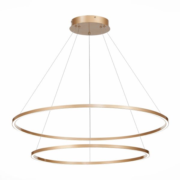 ST605.243.91 Светильник подвесной ST-Luce Золотистый/Белый LED 1*91W 4000K Подвесные светильники — изображение 3