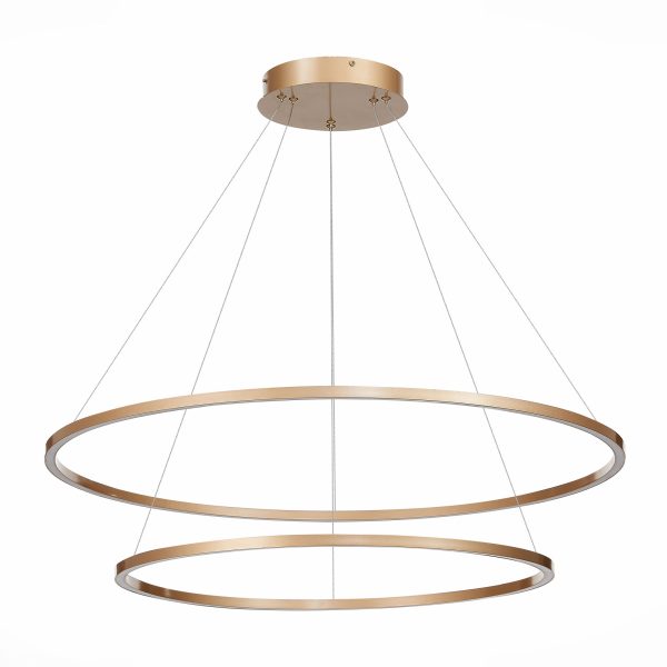 ST605.243.91 Светильник подвесной ST-Luce Золотистый/Белый LED 1*91W 4000K Подвесные светильники — изображение 4