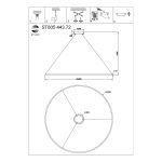 ST605.443.72 Светильник подвесной ST-Luce Черный/Белый LED 1*72W 4000K Подвесные светильники — изображение 5