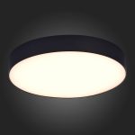 ST606.432.48 Светильник потолочный Черный LED 1*48W 3000K 4 320Lm Ra>85 120° IP20 D400xH55 185-265V Накладные светильники — изображение 2