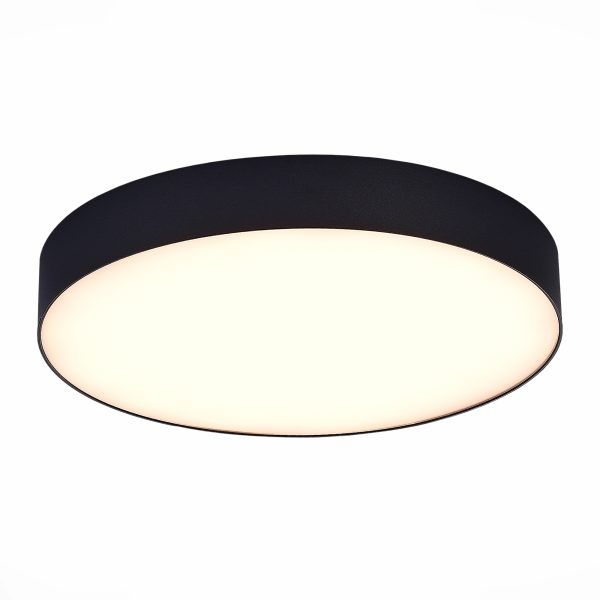 st606.432.48-svetilnik-potolochnyj-chernyj-led-148w-3000k-4-320lm-ragt85-120-ip20-d400xh55-185-265v-nakladnye-svetilniki-2 ST606.432.48 Светильник потолочный Черный LED 1*48W 3000K 4 320Lm Ra>85 120° IP20 D400xH55 185-265V Накладные светильники — изображение 3