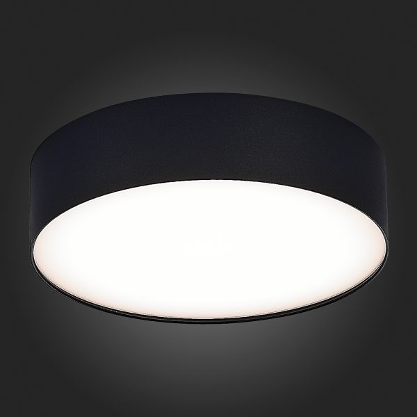 st606.442.27-svetilnik-potolochnyj-chernyj-led-127w-4000k-2-430lm-ragt90-120-ip20-d220xh55-185-265v-nakladnye-svetilniki-1 ST606.442.27 Светильник потолочный Черный LED 1*27W 4000K 2 430Lm Ra>90 120° IP20 D220xH55 185-265V Накладные светильники — изображение 2