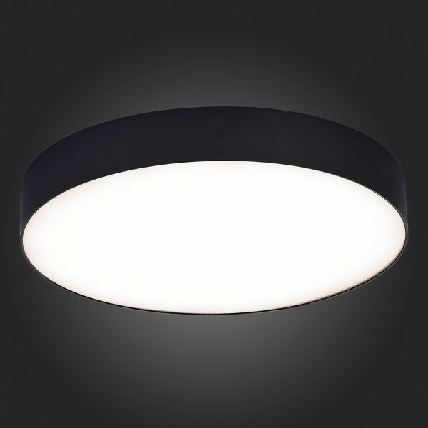 ST606.442.48 Светильник потолочный Черный LED 1*48W 4000K 4 320Lm Ra>85 120° IP20 D400xH55 185-265V Накладные светильники — изображение 2