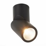ST650.432.10 Светильник потолочный Черный LED 1*10W 3000K 800Lm Ra>90 38° IP44 D62xH151 165-265V Накладные светильники — изображение 3