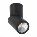 ST650.432.10 Светильник потолочный Черный LED 1*10W 3000K 800Lm Ra>90 38° IP44 D62xH151 165-265V Накладные светильники — изображение 4