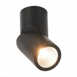 ST650.442.10 Светильник потолочный Черный LED 1*10W 4000K 800Lm Ra>90 38° IP44 D62xH151 165-265V Накладные светильники — изображение 3