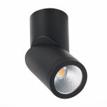 ST650.442.10 Светильник потолочный Черный LED 1*10W 4000K 800Lm Ra>90 38° IP44 D62xH151 165-265V Накладные светильники — изображение 4