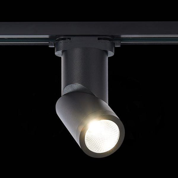 ST650.446.10 Св-к трек. Черный LED 1*10W 4000K 800Lm Ra>90 38° IP20 D60xH190 165-265V Однофазная трековая система ST650.446.10 Св-к трек. Черный LED 1*10W 4000K 800Lm Ra>90 38° IP20 D60xH190 165-265V Однофазная трековая система