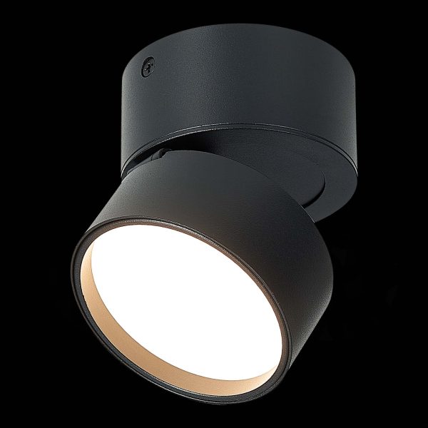 ST651.432.09 Светильник потолочный поворотный Черный LED 1*9W 3000K 720Lm Ra>90 120° IP20 D85xH87 17 Накладные светильники ST651.432.09 Светильник потолочный поворотный Черный LED 1*9W 3000K 720Lm Ra>90 120° IP20 D85xH87 17 Накладные светильники