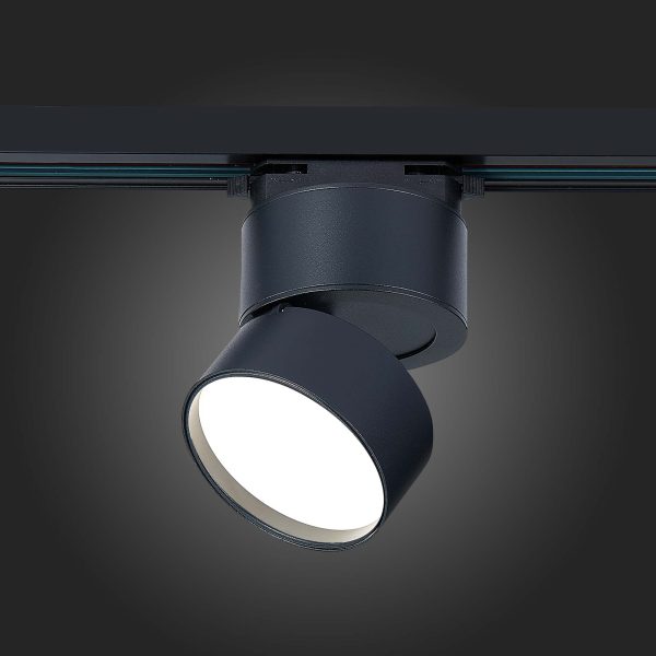 st651.446.09-sv-k-trek.-chernyj-led-19w-4000k-720lm-ragt90-120-ip20-d85xh122-170-240vv-odnofaznaja-trekovaja-sistema-1 ST651.446.09 Св-к трек. Черный LED 1*9W 4000K 720Lm Ra>90 120° IP20 D85xH122 170-240VV Однофазная трековая система — изображение 2