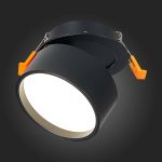 ST651.448.09 Встраиваемый поворотный светильник Черный LED 1*9W 4000K 720Lm Ra>90 120° IP20 D85xH68 Встраиваемые светильники — изображение 2