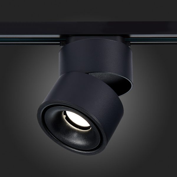 ST652.446.12 Св-к трек. Черный LED 1*12W 4000K 1 000Lm Ra>90 36° IP20 D100xH136 170-240VV Однофазная трековая система — изображение 2