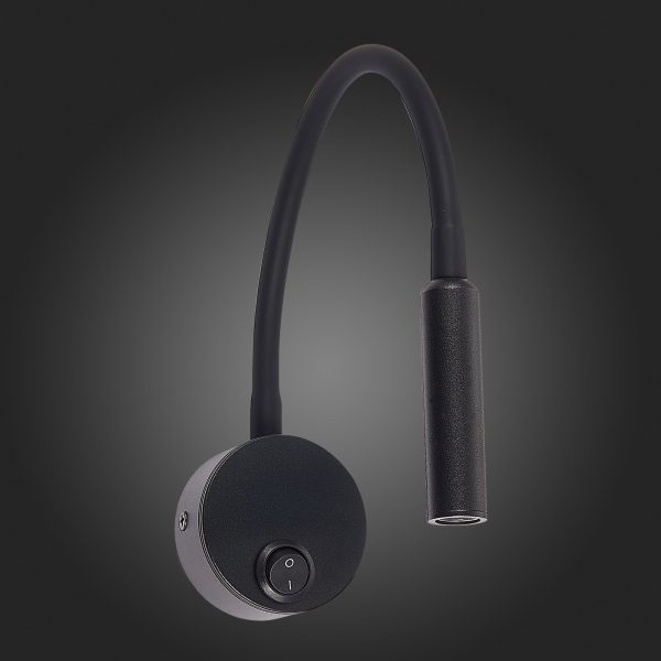 ST653.431.01 Светильник настенный ST-Luce Черный/Черный LED 1*3W 3000K Настенные светильники — изображение 5