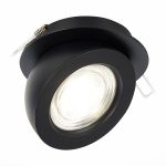 ST654.438.10 Св-к встр. Черный LED 1*10W 3000K 850Lm Ra>90 38° IP20 D109xH60 180-240V Встраиваемые светильники — изображение 4