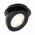 ST654.448.10 Св-к встр. Черный LED 1*10W 4000K 850Lm Ra>90 38° IP20 D109xH60 180-240V Встраиваемые светильники — изображение 4