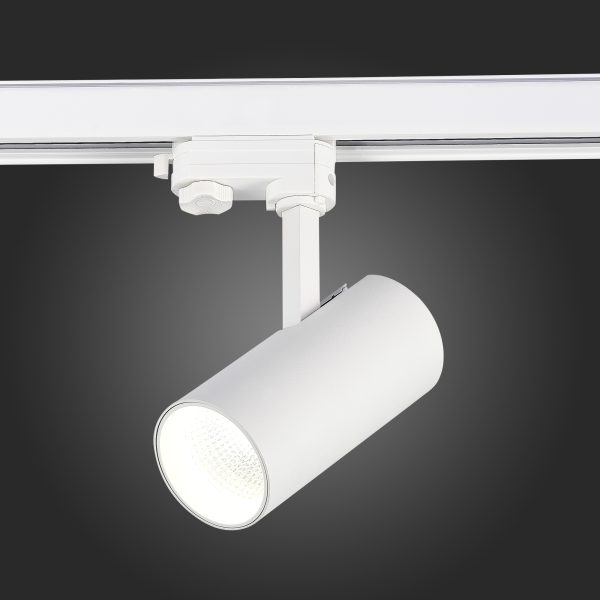 ST661.536.20 Св-к трек. Белый LED 1*20W 3000K 1 600Lm Ra>90 38° IP20 L150xW70xH202 165-265V Трехфазная трековая система — изображение 2