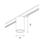 ST671.446.09 Магнитный трековый светильник Черный LED 1*9W 4000K 500Lm Ra>90 36° IP20 D45xH63 24V SUPER5 — изображение 3