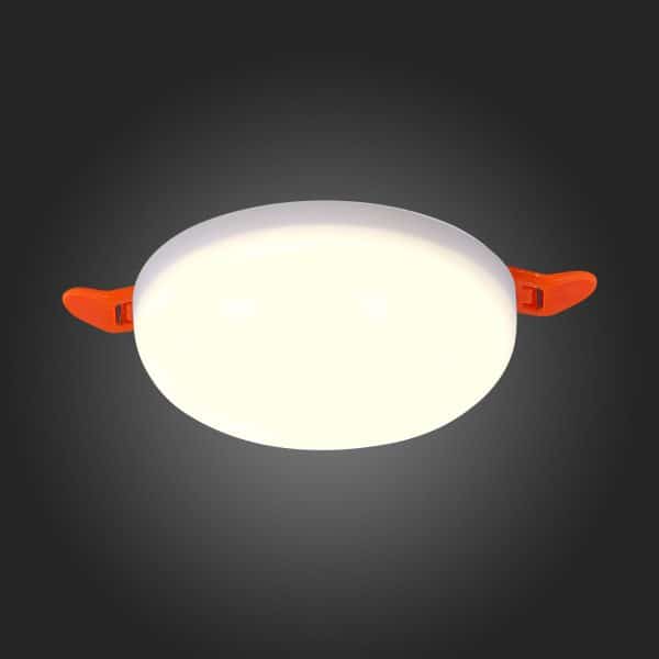 ST700.538.08 Св-к встр. Белый LED 1*8W 3000K 690Lm Ra80 180° IP44 D90xH20 85-265V Встраиваемые светильники — изображение 2