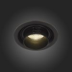 ST701.448.12 Св-к встр. Zoom Черный LED 1*12W 4000K 960Lm Ra90 15°-60° IP20 D115xH95 170-240V Встраиваемые светильники — изображение 2