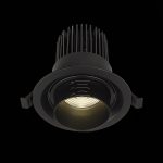 ST701.448.12 Св-к встр. Zoom Черный LED 1*12W 4000K 960Lm Ra90 15°-60° IP20 D115xH95 170-240V Встраиваемые светильники — изображение 4