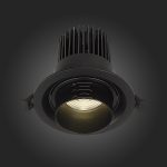 ST701.448.12 Св-к встр. Zoom Черный LED 1*12W 4000K 960Lm Ra90 15°-60° IP20 D115xH95 170-240V Встраиваемые светильники — изображение 5