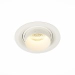 ST701.538.12 Св-к встр. Zoom Белый LED 1*12W 3000K 960Lm Ra90 15°-60° IP20 D115xH95 170-240V Встраиваемые светильники — изображение 3