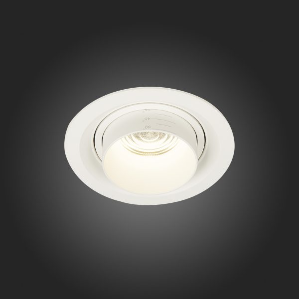 ST701.548.12 Св-к встр. Zoom Белый LED 1*12W 4000K 960Lm Ra90 15°-60° IP20 D115xH95 170-240V Встраиваемые светильники — изображение 2