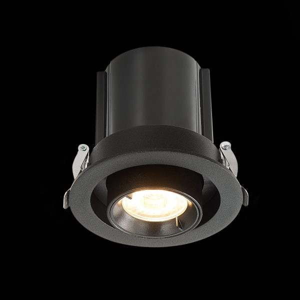 st702.338.12-sv-k-vstr.-chernyj-led-112w-3000k-900lm-ra80-24-ip20-d90xh92-180-240v-vstraivaemye-svetilniki-3 ST702.338.12 Св-к встр. Черный LED 1*12W 3000K 900Lm Ra80 24° IP20 D90xH92 180-240V Встраиваемые светильники — изображение 4