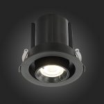 ST702.348.12 Св-к встр. Черный LED 1*12W 4000K 900Lm Ra80 24° IP20 D90xH92 180-240V Встраиваемые светильники — изображение 5