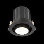 ST702.448.12 Св-к встр. Черный LED 1*12W 4000K 900Lm Ra80 24° IP20 D90xH92 180-240V Встраиваемые светильники — изображение 4