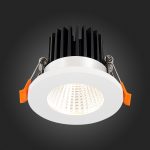 ST704.538.10 Св-к встр. Белый LED 1*10W 3000K 900Lm Ra>90 38° IP20 D80xH60 170-240V Встраиваемые светильники — изображение 2