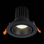 ST705.438.10 Св-к встр. Черный LED 1*10W 3000K 750Lm Ra>90 38° IP20 D102xH85 170-240V Встраиваемые светильники