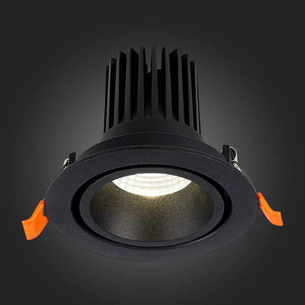 st705.448.10-sv-k-vstr.-chernyj-led-110w-4000k-750lm-ragt90-38-ip20-d102xh85-170-240v-vstraivaemye-svetilniki-1 ST705.448.10 Св-к встр. Черный LED 1*10W 4000K 750Lm Ra>90 38° IP20 D102xH85 170-240V Встраиваемые светильники — изображение 2