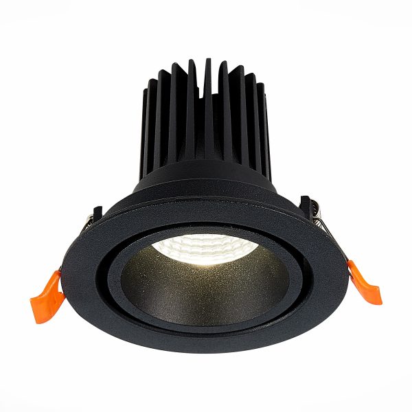 st705.448.10-sv-k-vstr.-chernyj-led-110w-4000k-750lm-ragt90-38-ip20-d102xh85-170-240v-vstraivaemye-svetilniki-2 ST705.448.10 Св-к встр. Черный LED 1*10W 4000K 750Lm Ra>90 38° IP20 D102xH85 170-240V Встраиваемые светильники — изображение 3