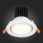 ST705.538.10 Св-к встр. Белый LED 1*10W 3000K 750Lm Ra>90 38° IP20 D102xH85 170-240V Встраиваемые светильники — изображение 2