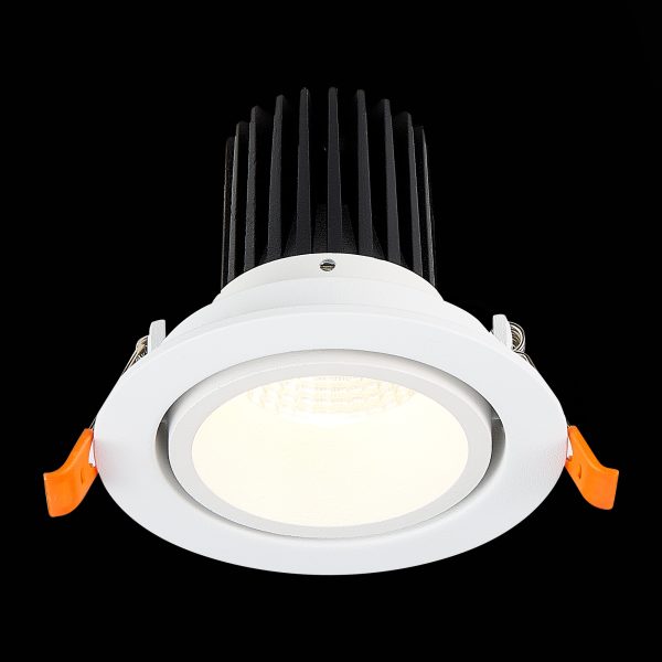 ST705.538.10 Св-к встр. Белый LED 1*10W 3000K 750Lm Ra>90 38° IP20 D102xH85 170-240V Встраиваемые светильники ST705.538.10 Св-к встр. Белый LED 1*10W 3000K 750Lm Ra>90 38° IP20 D102xH85 170-240V Встраиваемые светильники
