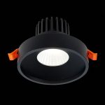 ST751.438.10 Св-к встр. Черный LED 1*10W 3000K 750Lm Ra>90 38° IP20 D100xH75 170-240V Встраиваемые светильники