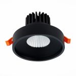 ST751.438.10 Св-к встр. Черный LED 1*10W 3000K 750Lm Ra>90 38° IP20 D100xH75 170-240V Встраиваемые светильники — изображение 5