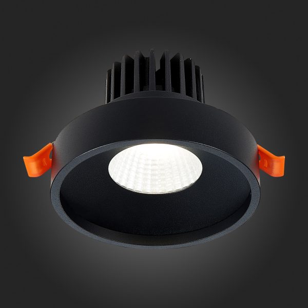 st751.448.10-sv-k-vstr.-chernyj-led-110w-4000k-750lm-ragt90-38-ip20-d100xh75-170-240v-vstraivaemye-svetilniki-1 ST751.448.10 Св-к встр. Черный LED 1*10W 4000K 750Lm Ra>90 38° IP20 D100xH75 170-240V Встраиваемые светильники — изображение 2