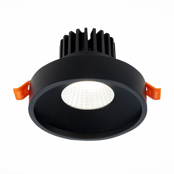 st751.448.10-sv-k-vstr.-chernyj-led-110w-4000k-750lm-ragt90-38-ip20-d100xh75-170-240v-vstraivaemye-svetilniki-2 ST751.448.10 Св-к встр. Черный LED 1*10W 4000K 750Lm Ra>90 38° IP20 D100xH75 170-240V Встраиваемые светильники — изображение 3