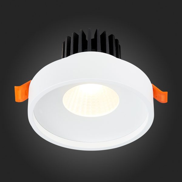 st751.538.10-sv-k-vstr.-belyj-led-110w-3000k-750lm-ragt90-38-ip20-d100xh75-170-240v-vstraivaemye-svetilniki-1 ST751.538.10 Св-к встр. Белый LED 1*10W 3000K 750Lm Ra>90 38° IP20 D100xH75 170-240V Встраиваемые светильники — изображение 2