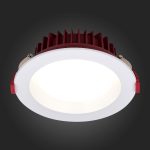 ST752.538.12 Св-к встр. Белый LED 1*12W 3000K 960Lm Ra80 100° IP44 D115xH47 100-240VV Встраиваемые светильники — изображение 2