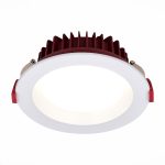 ST752.538.12 Св-к встр. Белый LED 1*12W 3000K 960Lm Ra80 100° IP44 D115xH47 100-240VV Встраиваемые светильники — изображение 3