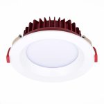 ST752.538.12 Св-к встр. Белый LED 1*12W 3000K 960Lm Ra80 100° IP44 D115xH47 100-240VV Встраиваемые светильники — изображение 4