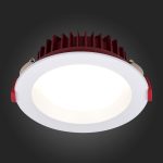 ST752.538.18 Св-к встр. Белый LED 1*18W 3000K 1 440Lm Ra80 100° IP44 D140xH52 100-240VV Встраиваемые светильники — изображение 2