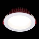 ST752.538.18 Св-к встр. Белый LED 1*18W 3000K 1 440Lm Ra80 100° IP44 D140xH52 100-240VV Встраиваемые светильники