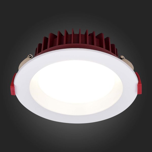 ST752.548.18 Св-к встр. Белый LED 1*18W 4000K 1 440Lm Ra80 100° IP44 D140xH52 100-240VV Встраиваемые светильники — изображение 2