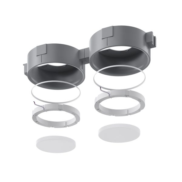 st760.508.01-sv-k-vstr.-v-natjazhnoj-potolok-belyj-seryj-gx53-112w-120-ip20-l108xw-xh-220v-bez-lamp-vstraivaemye-svetilniki-4 ST760.508.01 Св-к встр. в натяжной потолок  Белый, Серый GX53 1*12W 120 IP20 L108xW-xH 220V Без ламп Встраиваемые светильники — изображение 5